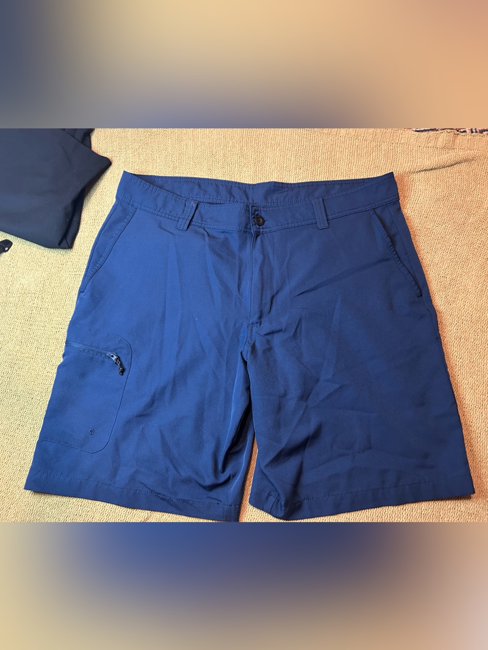 Magellan Outdoors Men's Deep Blue Flat Front Shorts
